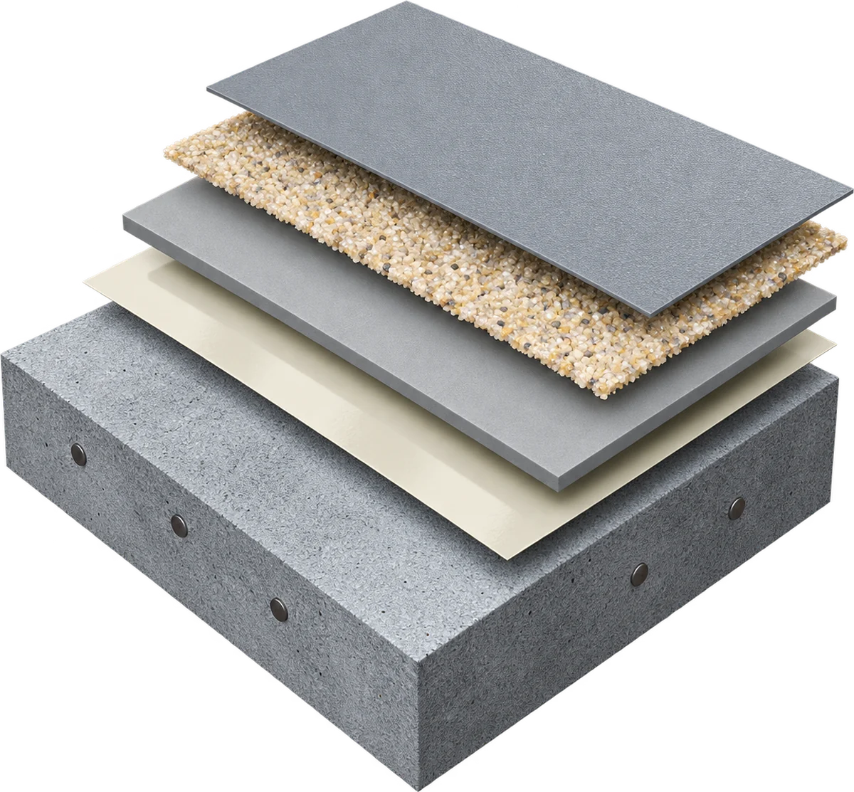 LINCRETE® PARKING — схема слоёв